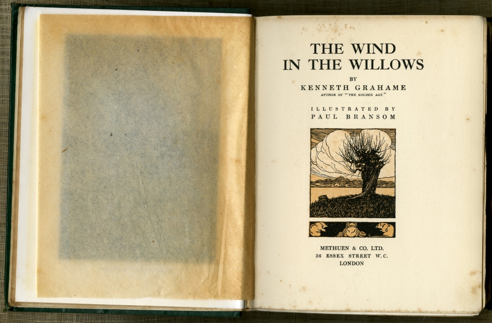 Kenneth Grahame『The Wind In The Willows』1913年第7版扉
