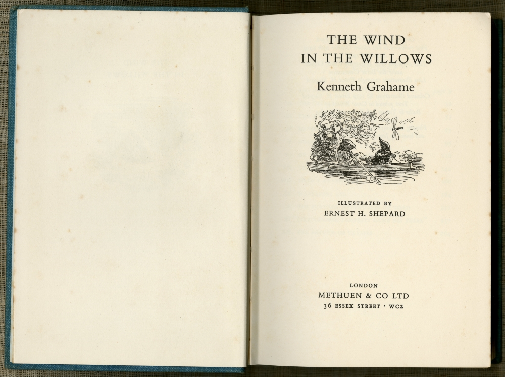 Kenneth Grahame『The Wind In The Willows』1959年版扉