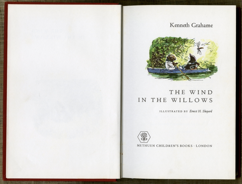 Kenneth Grahame『The Wind In The Willows』1971年版扉