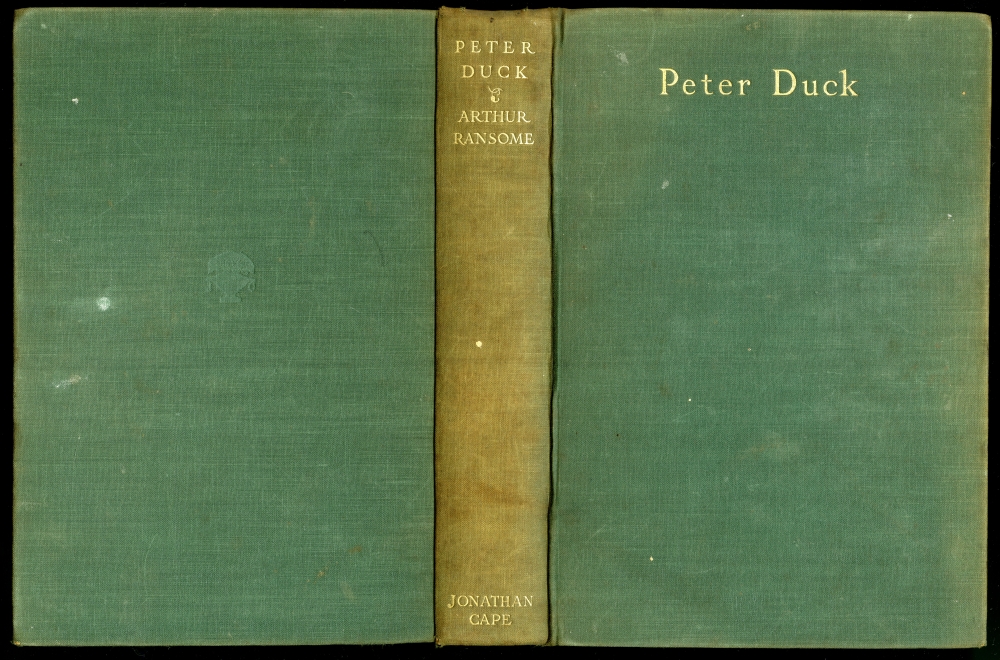『ヤマネコ号の冒険（PETER DUCK）』（Jonathan Cape、初版1932年10月）の表紙