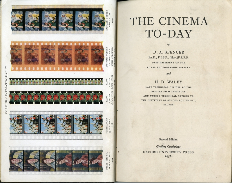 『The cinema to-day（今日の映画）』（改訂第2版1956年）の扉