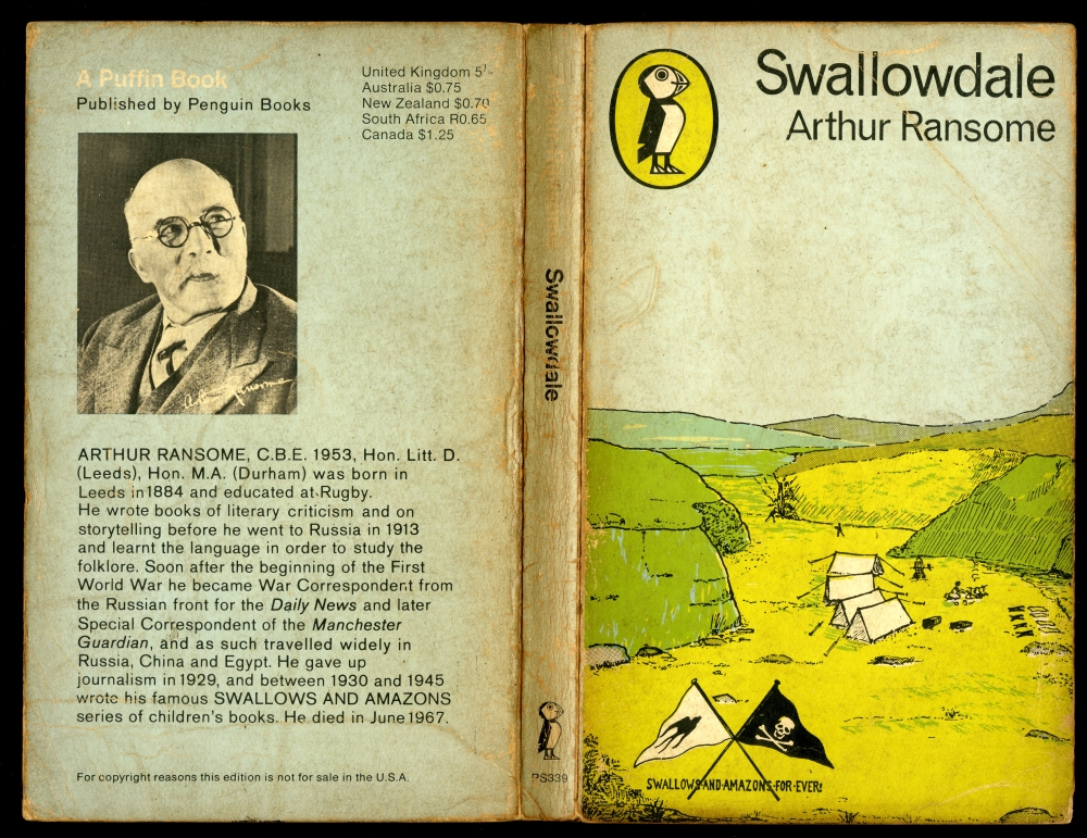 1968年のパフィン（Puffin）版の『SWALLOWDALE』表紙