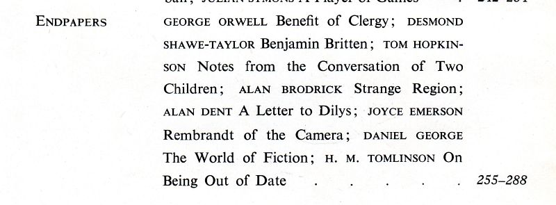 1944SaturdayBook_contents_Orwell