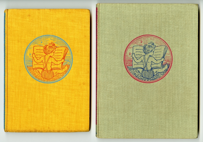 1946年版（左）と1956年版（右）のクロス表紙