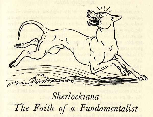 Sherlockiana: The Faith of a Fundamentalist