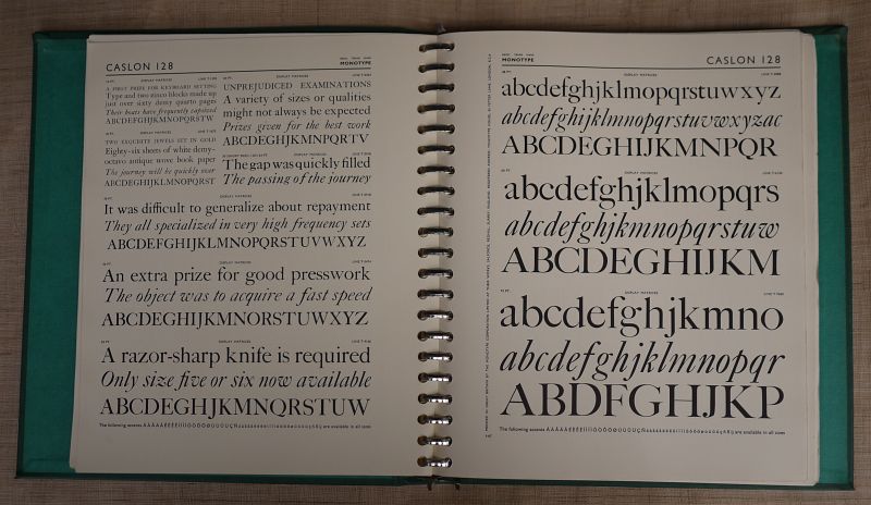 1969MonotypeCaslonSpecimen