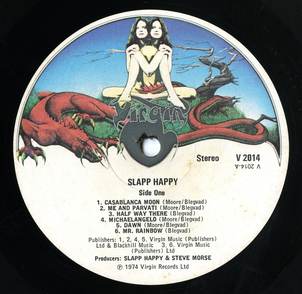 『Slapp Happy』のA面ラベル
