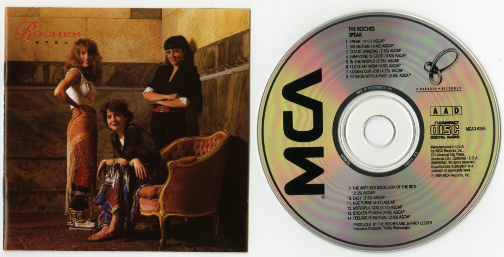 The Roches『Speak』（1989年、MCA Records、Paradox Records）