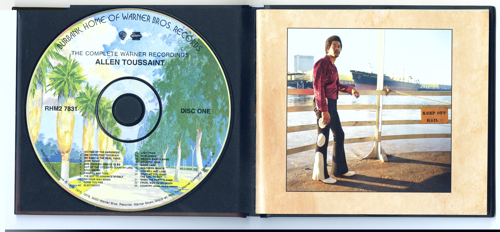 Allen Toussaint The Complete Warner Recordings label