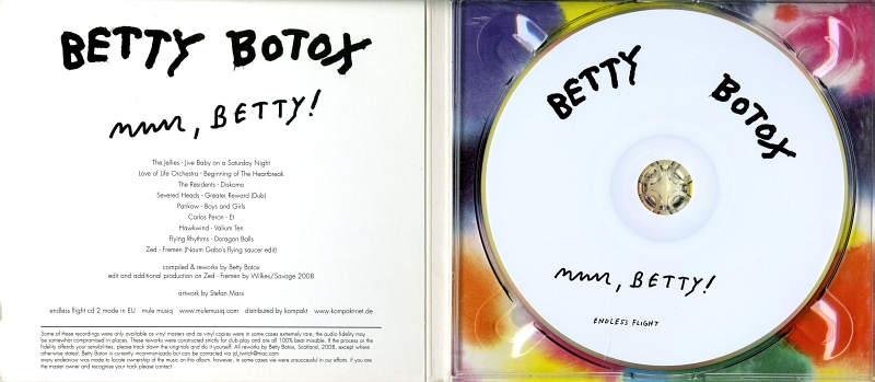 Betty Botox『mmm, BETTY!』（2008年、ENDLESS FLIGHT）