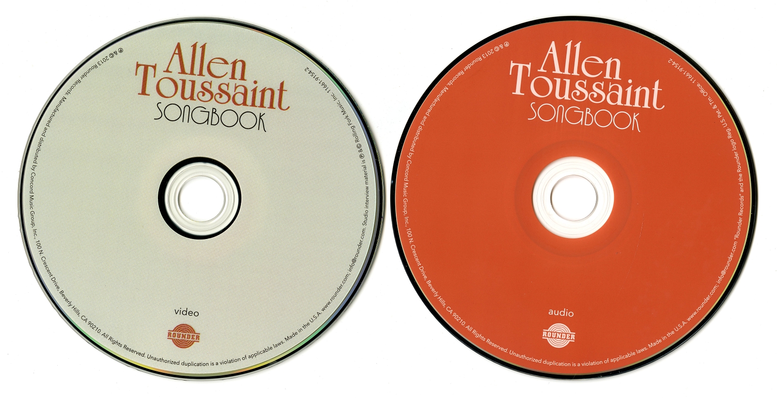 Allen Toussaint SONGBOOK label