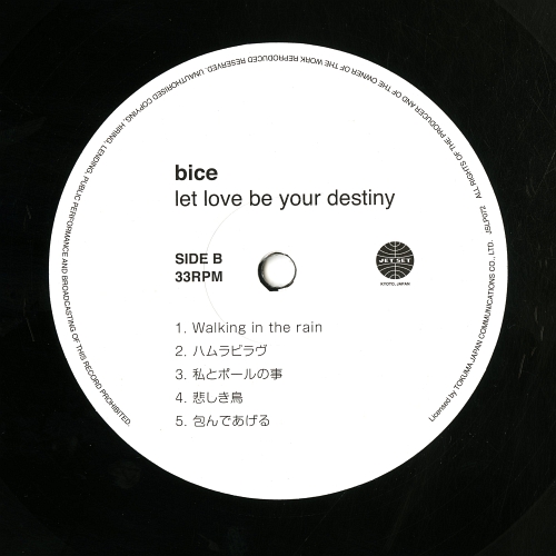 bice『let love be your destiny』B面