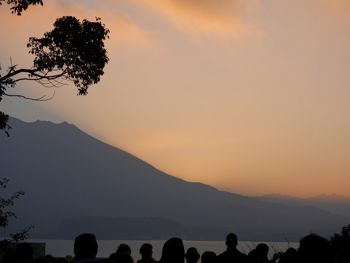 2016年1月1日桜島日の出前