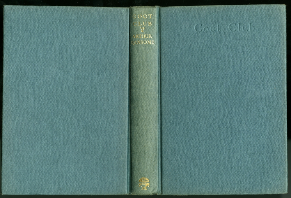 『オオバンクラブの無法者（COOT CLUB）』（Jonathan Cape、初版1934年11月）の表紙