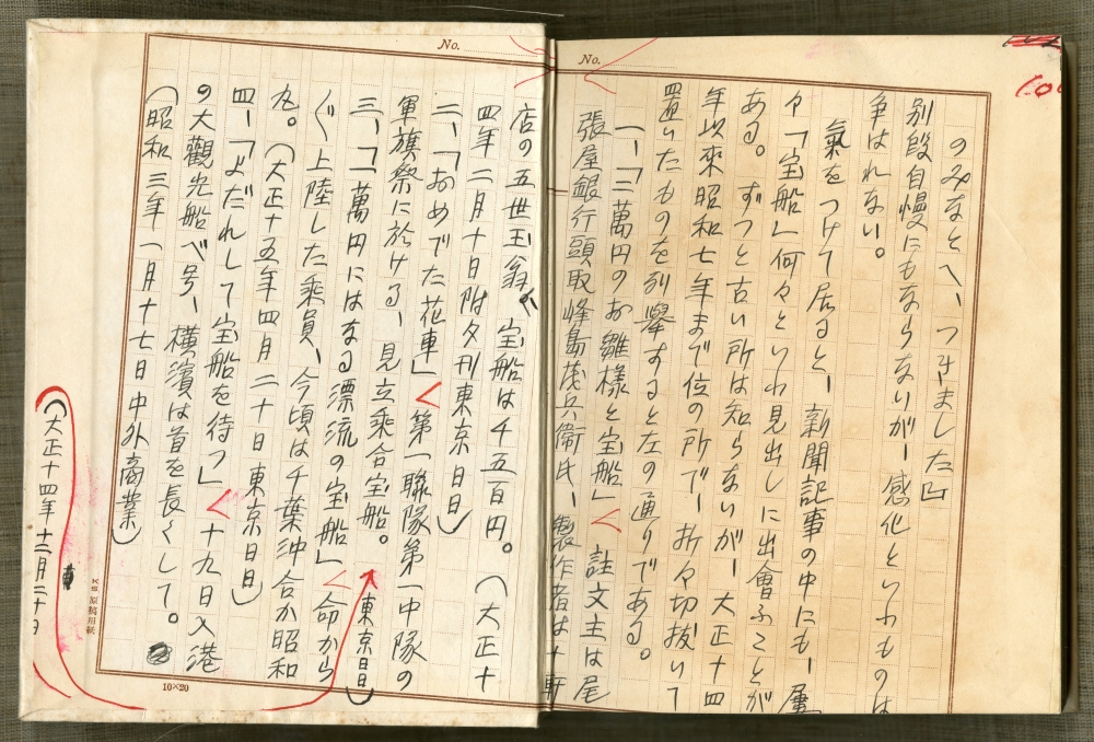 井上和雄『寶舩考』（1936年3月18日発行、昭森社）見返し02