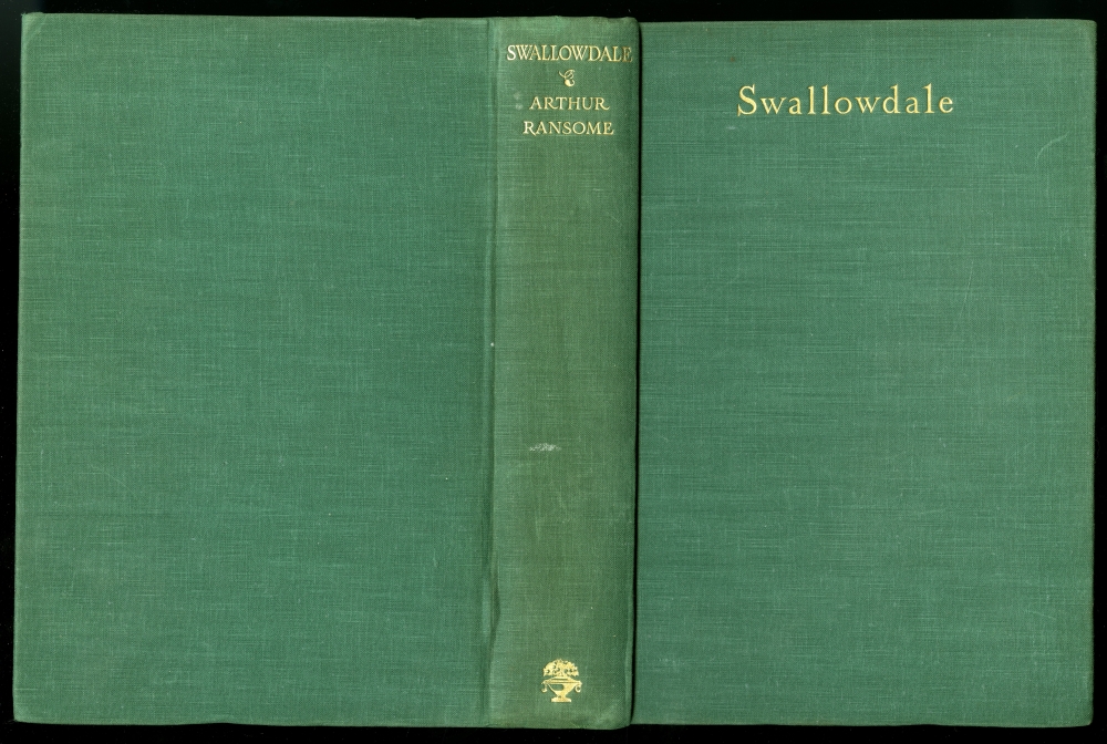 1938年のアーサー・ランサム『ツバメの谷（SWALLOWDALE）』表紙