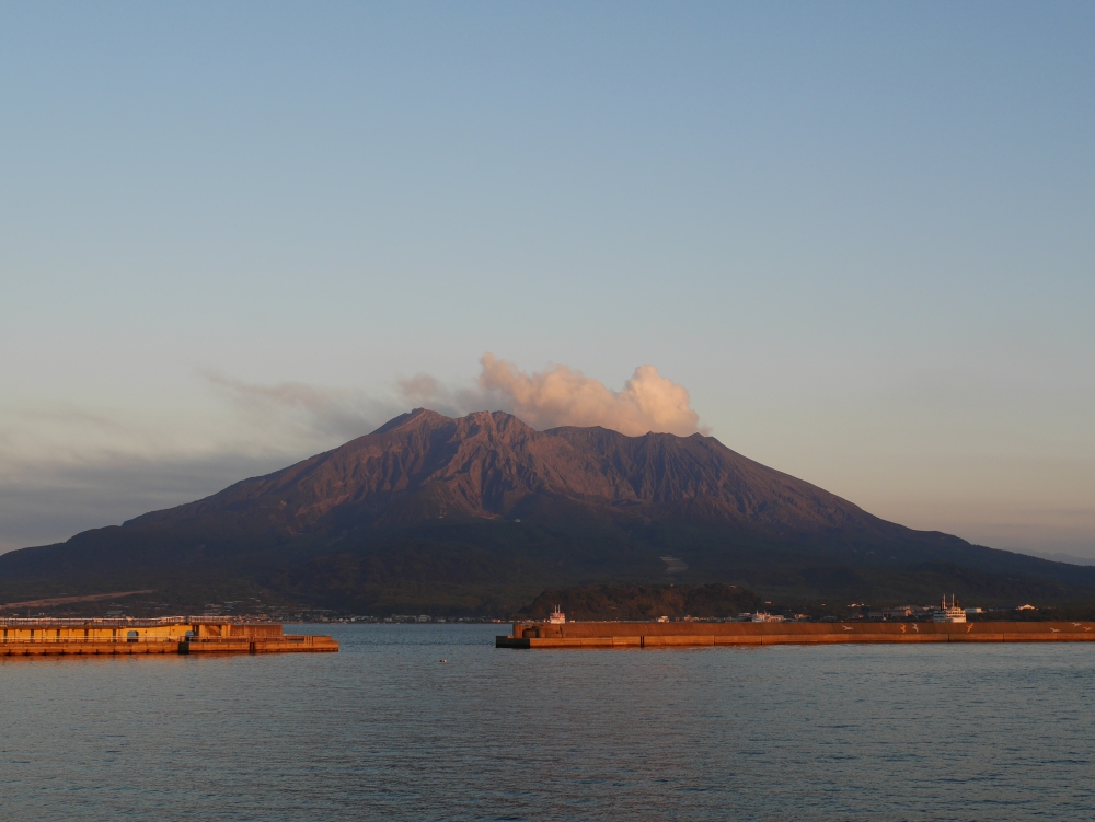 2018年12月31日桜島夕景a