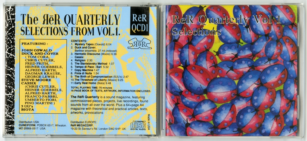 『ReR Quarterly Vol 1 - Selections』ジャケ