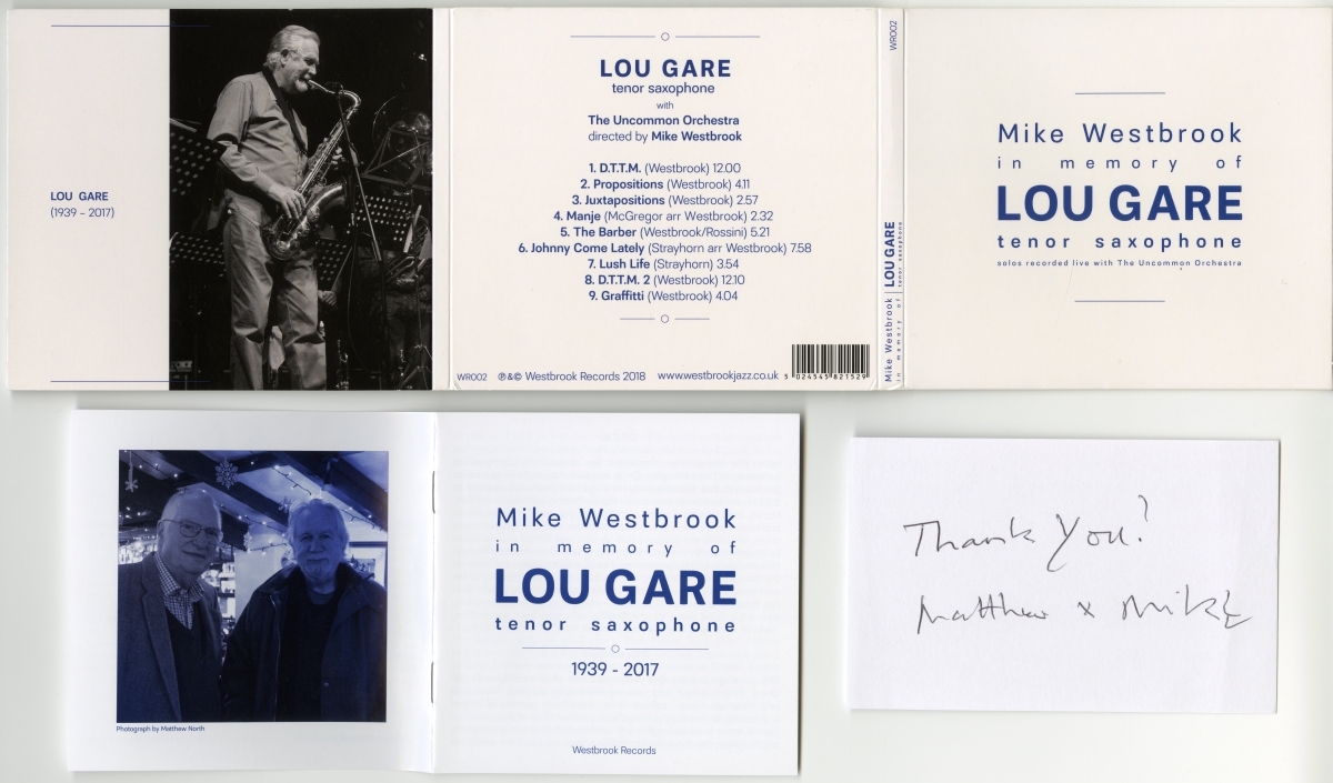 Mike Westbrook『In Memory Of Lou Gare Tenor Saxophon』01