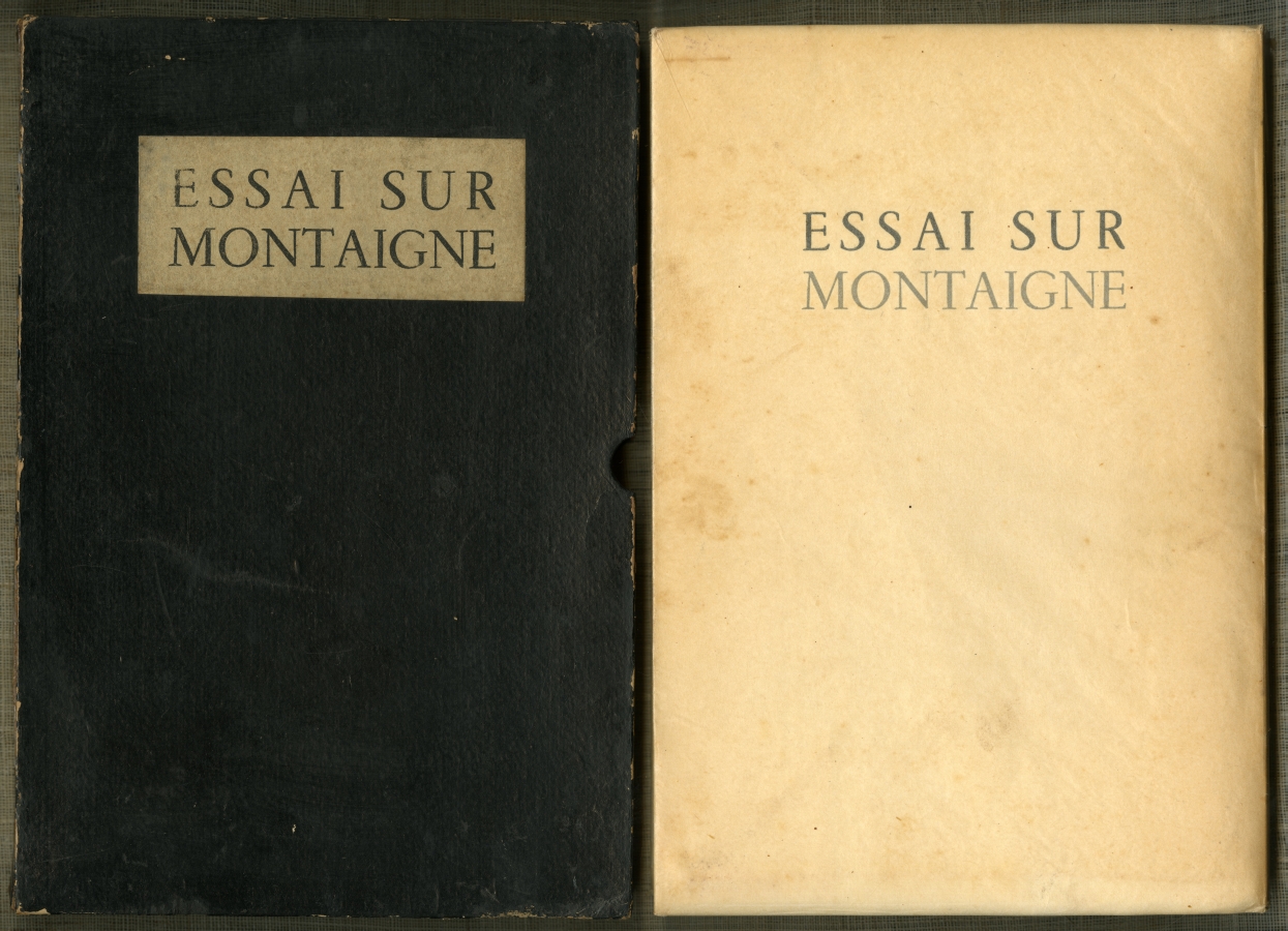 アンドレ・ジイド著・淀野隆三訳『モンテエニユ論』外箱・表紙