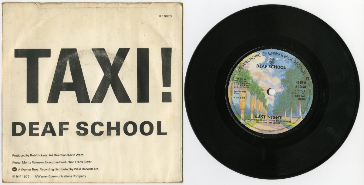 DEAF SCHOOL「TAXI!」（1977年、Warner）02