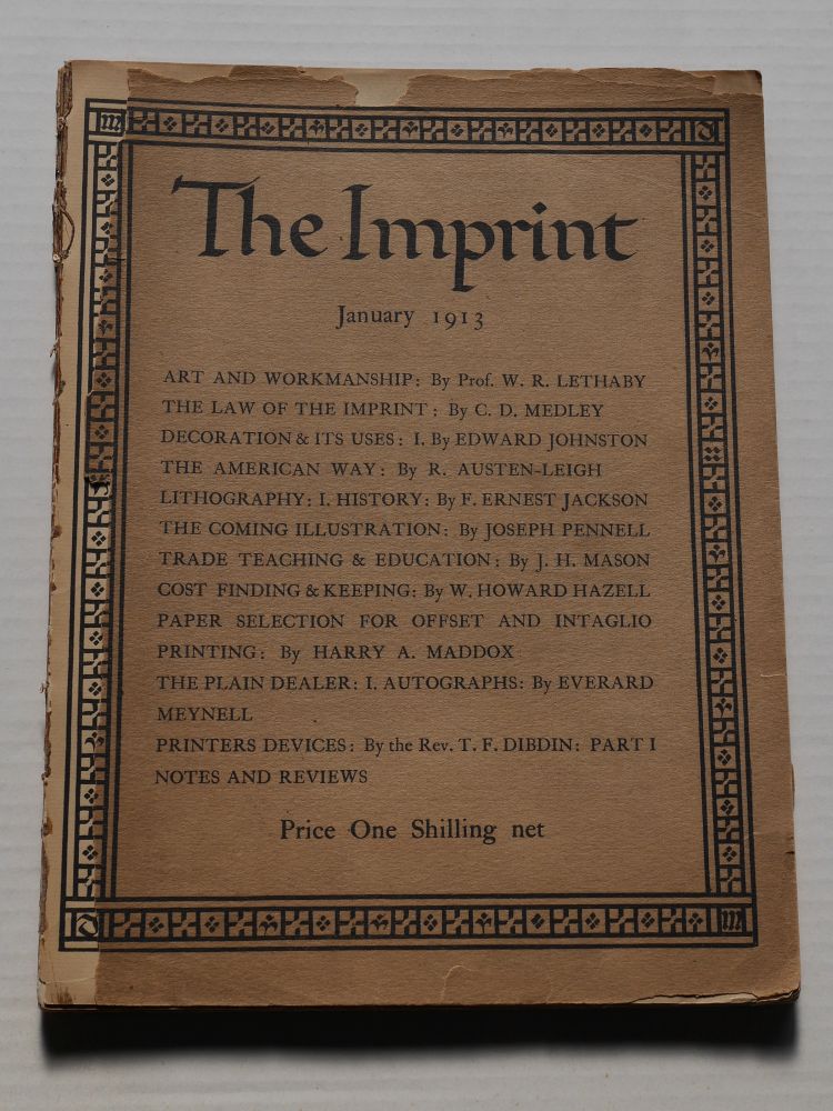 『The Imprint』1月号（創刊号）の表紙01