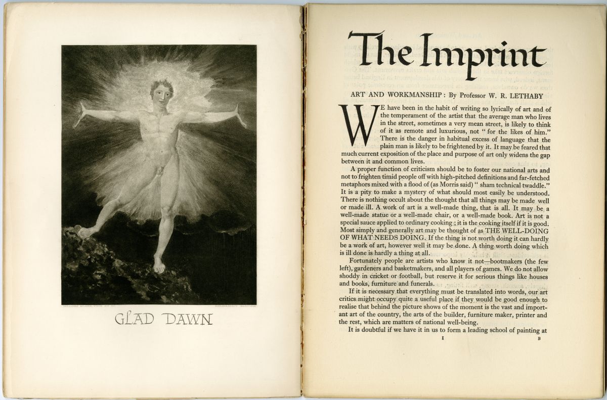 『The Imprint』1月号の本文口絵と本文最初のページ