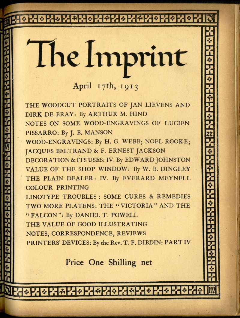 『The Imprint』4月号表紙