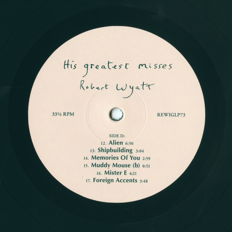 2020年アナログ盤『Robert Wyatt - His Greatest Misses』Side D