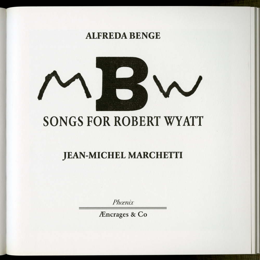 『Robert Wyatt　Anthologie du projet MW』（2009年）収録の表紙／扉
