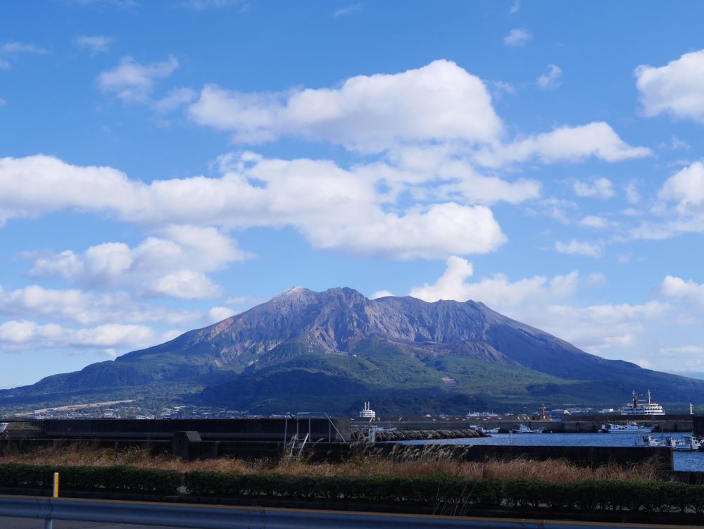 2020年12月31日、午後の桜島