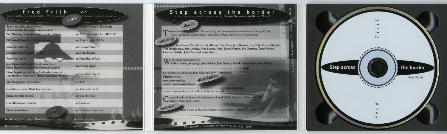 『Step Across The Border』サントラCD（2002年、Fred Records/ReR Megacorp）02