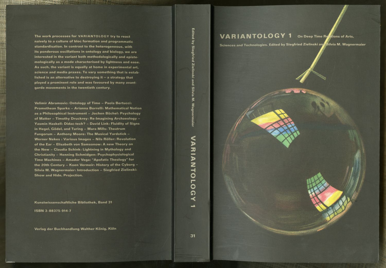 『Variantology 1: On Deep Time Relations of Arts, Sciences and Technologies』表紙