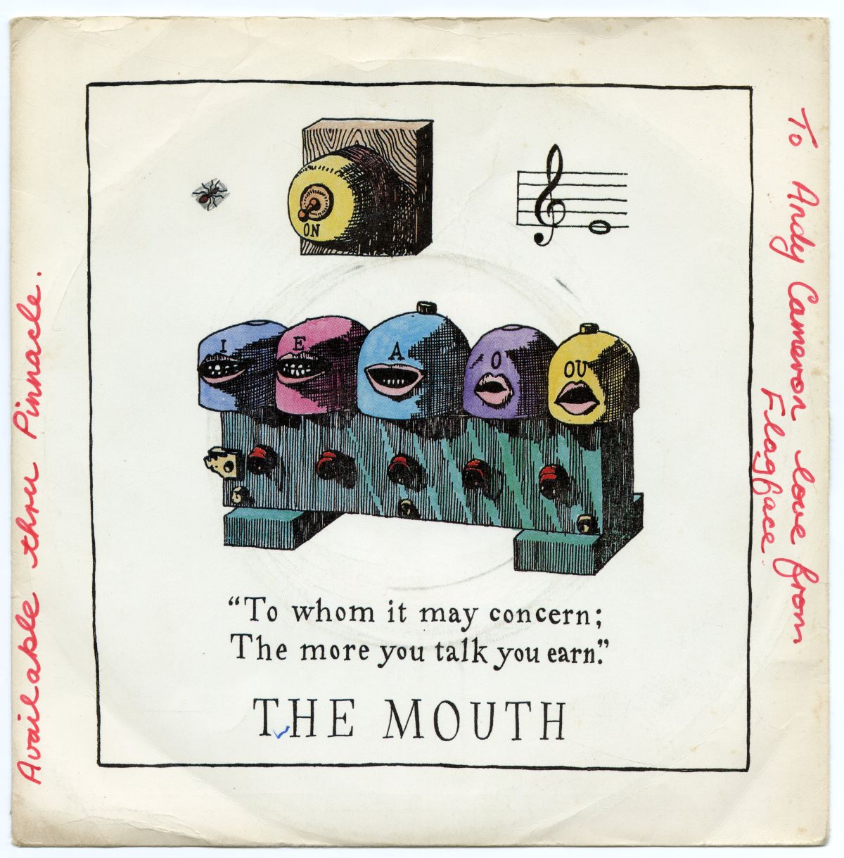 1982年の Ant On E の『THE MOUTH』表ジャケット