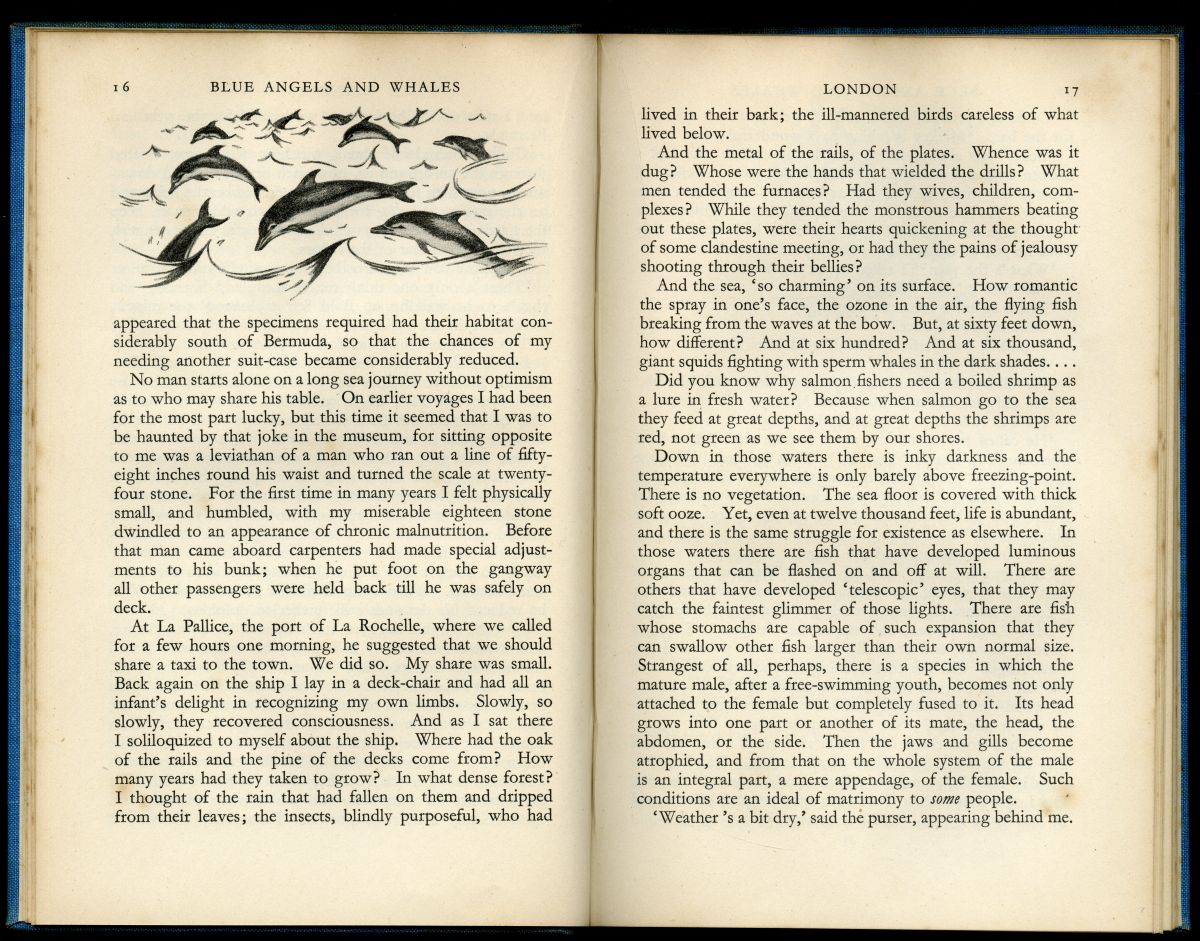 『BLUE ANGELS AND WHALES』（1946年 J.M.DENT & SONS版）01