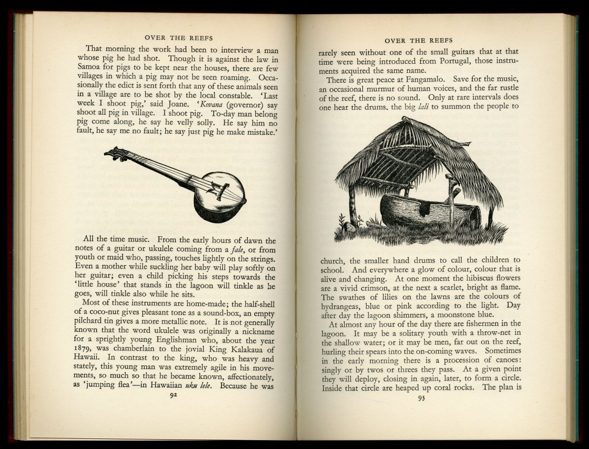 『OVER THE REEFS』（1948年、J.M.DENT & SONS） のページから02