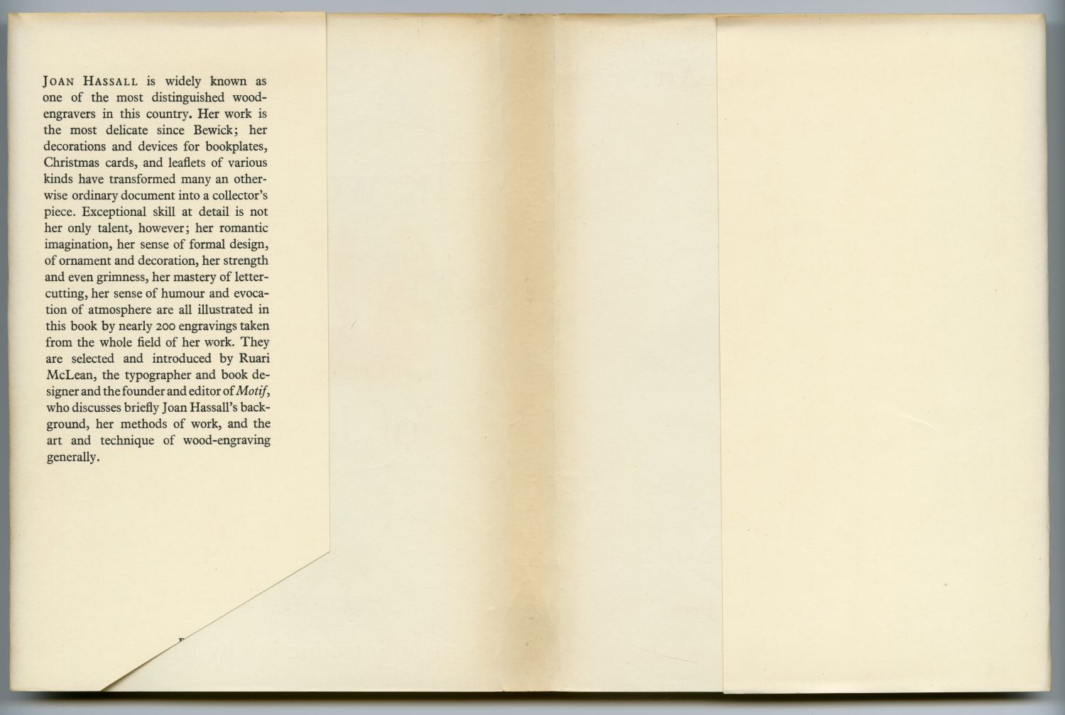 『ジョアン・ハッサルの木版画』（1960年）ダストラッパー03