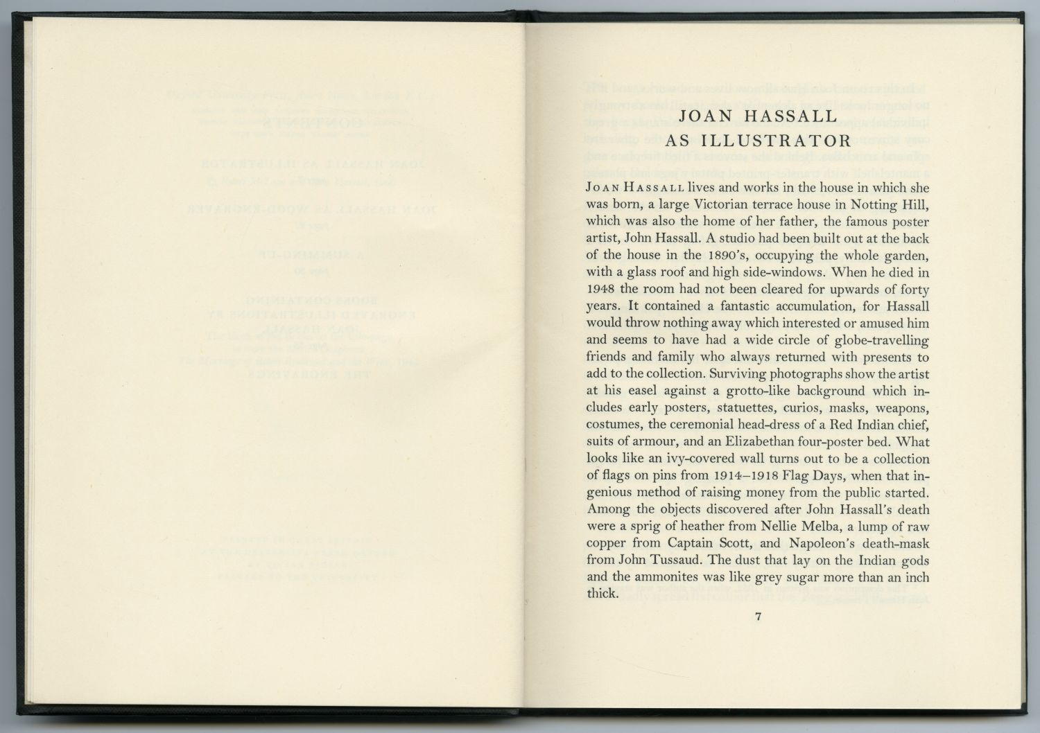 『ジョアン・ハッサルの木版画』（1960年） 序文冒頭