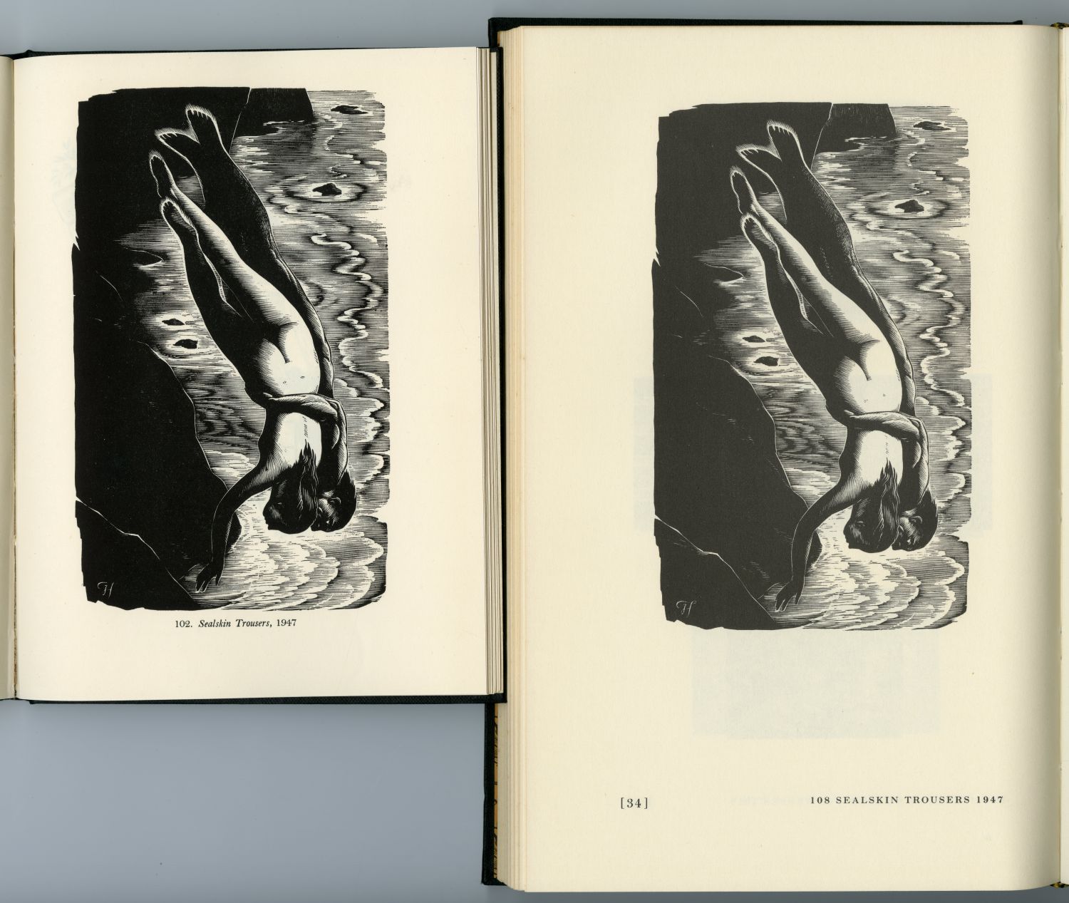 1960年の『ジョアン・ハッサルの木版画』は、黒がみごとです
