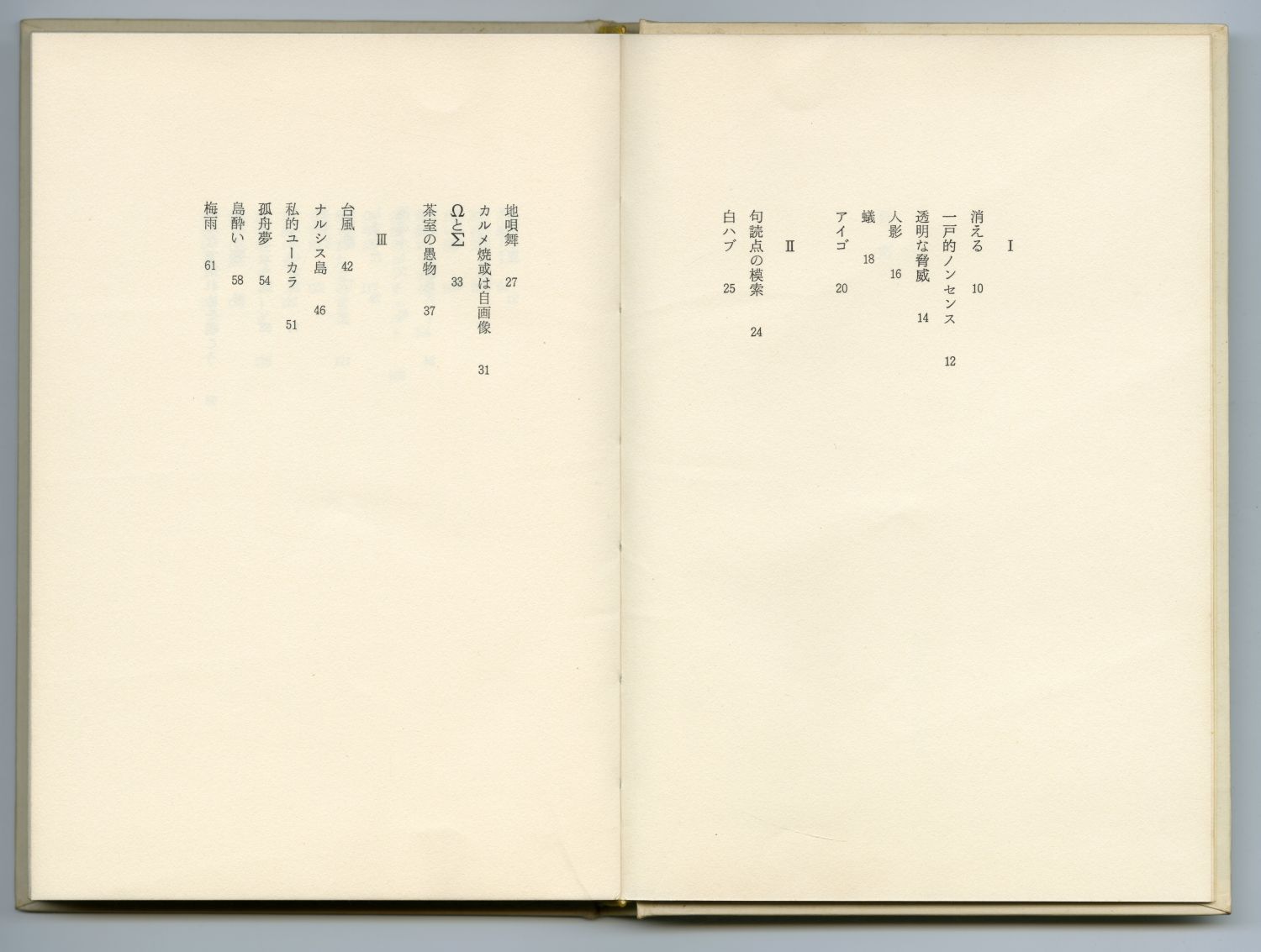 藤井令一『白い闇』（1978年、葦書房）目次01