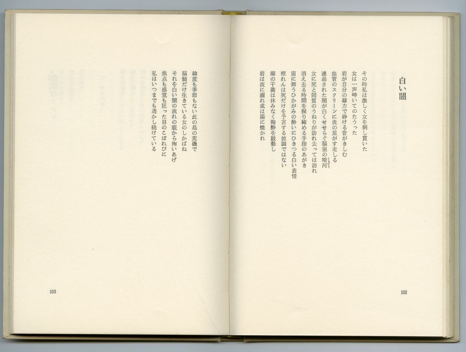 藤井令一『白い闇』（1978年、葦書房）のページから