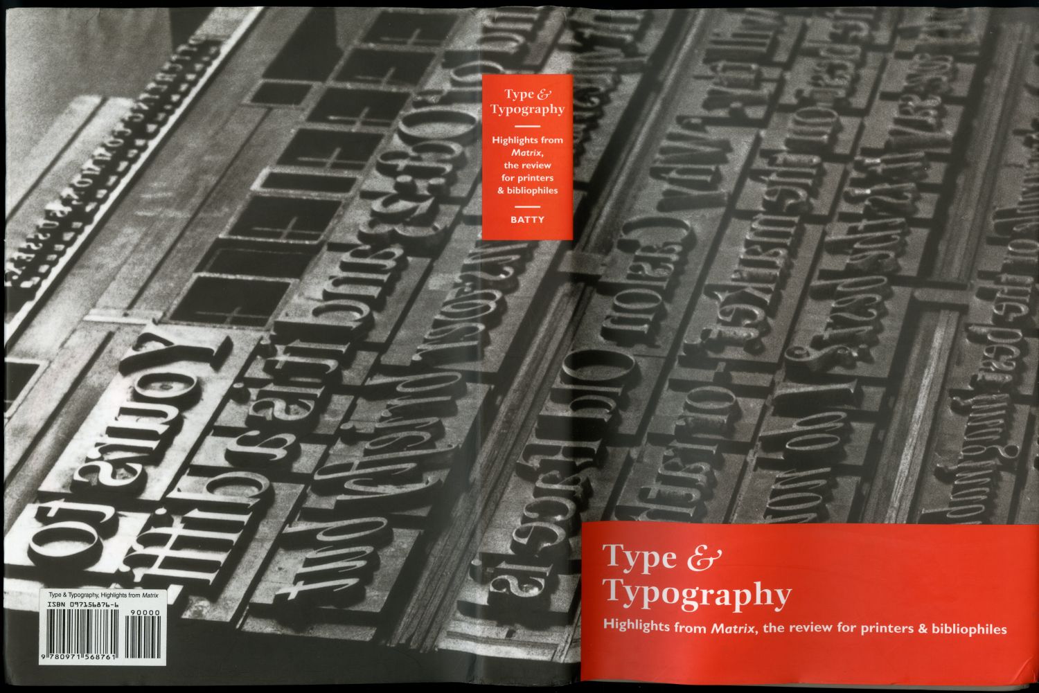 『Type & Typography』（2003年、Mark Batty Publisher）ダストラッパー01