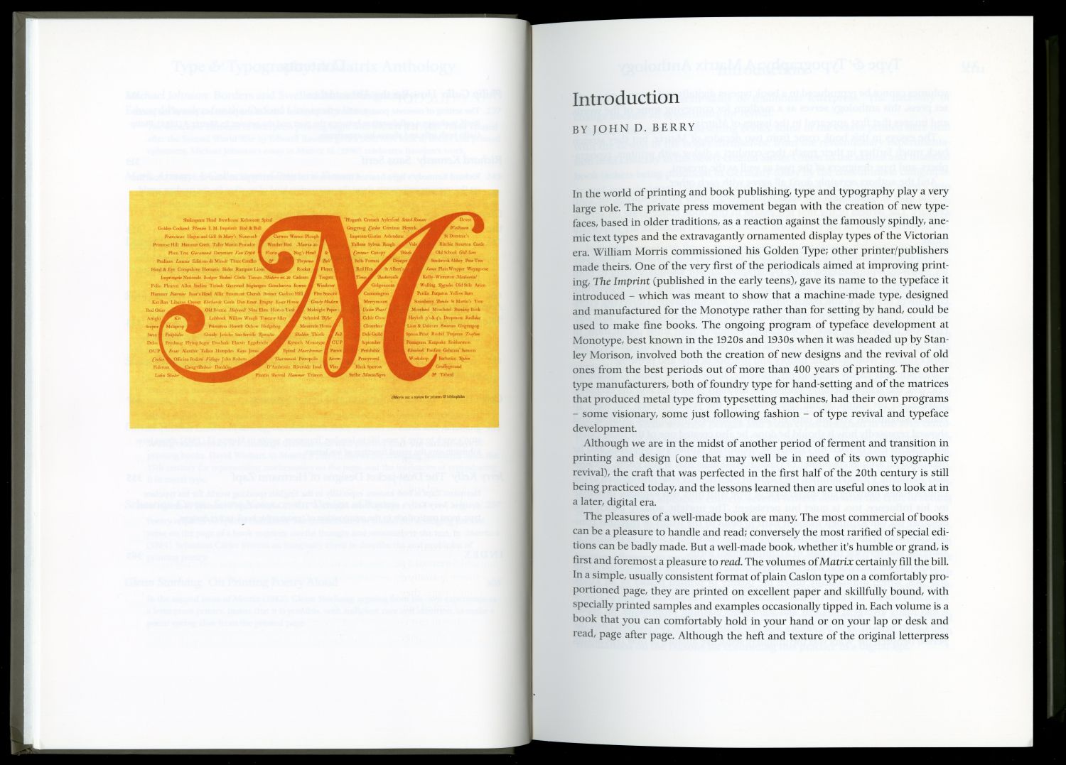 『Type & Typography』（2003年、Mark Batty Publisher）序文