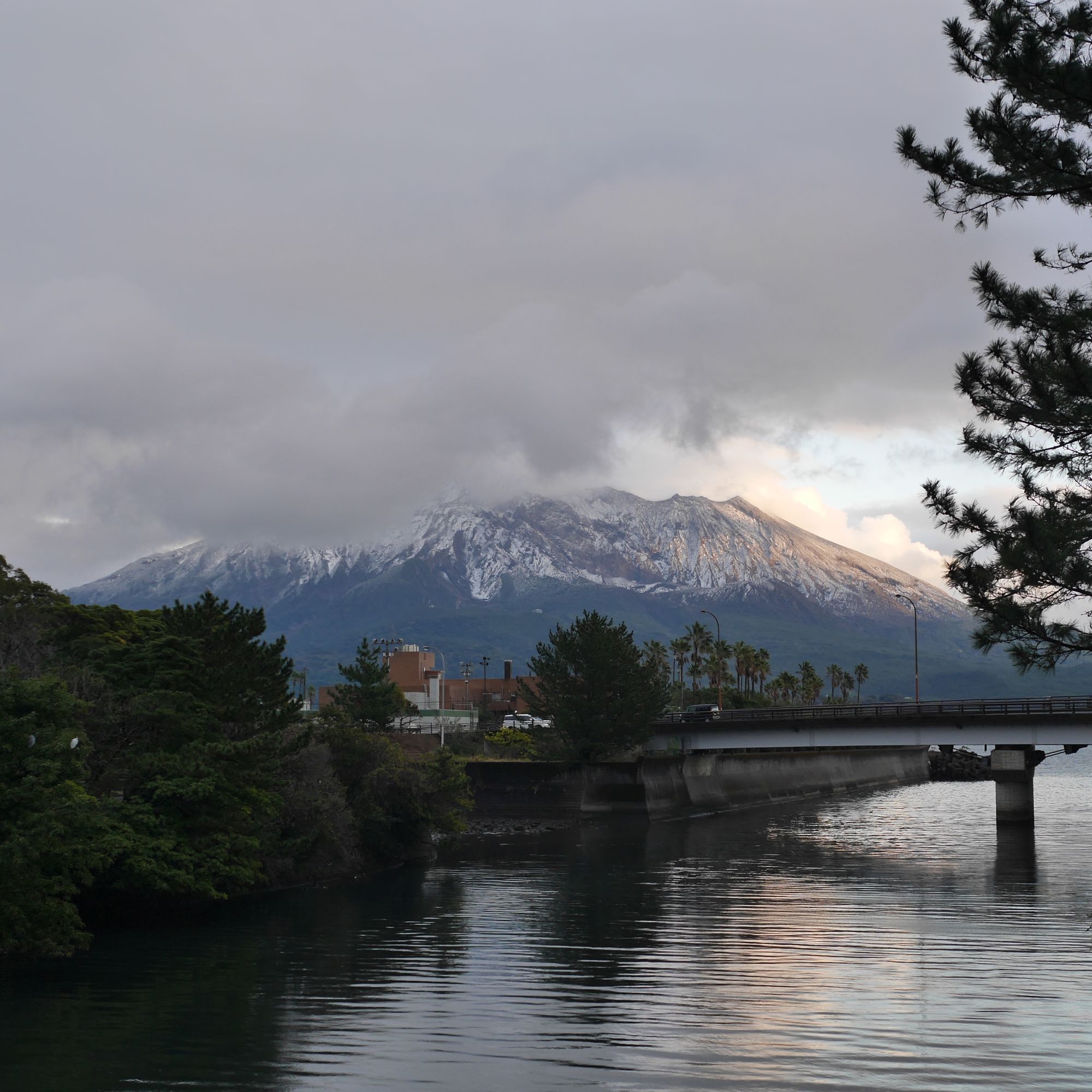 桜島雪景色01