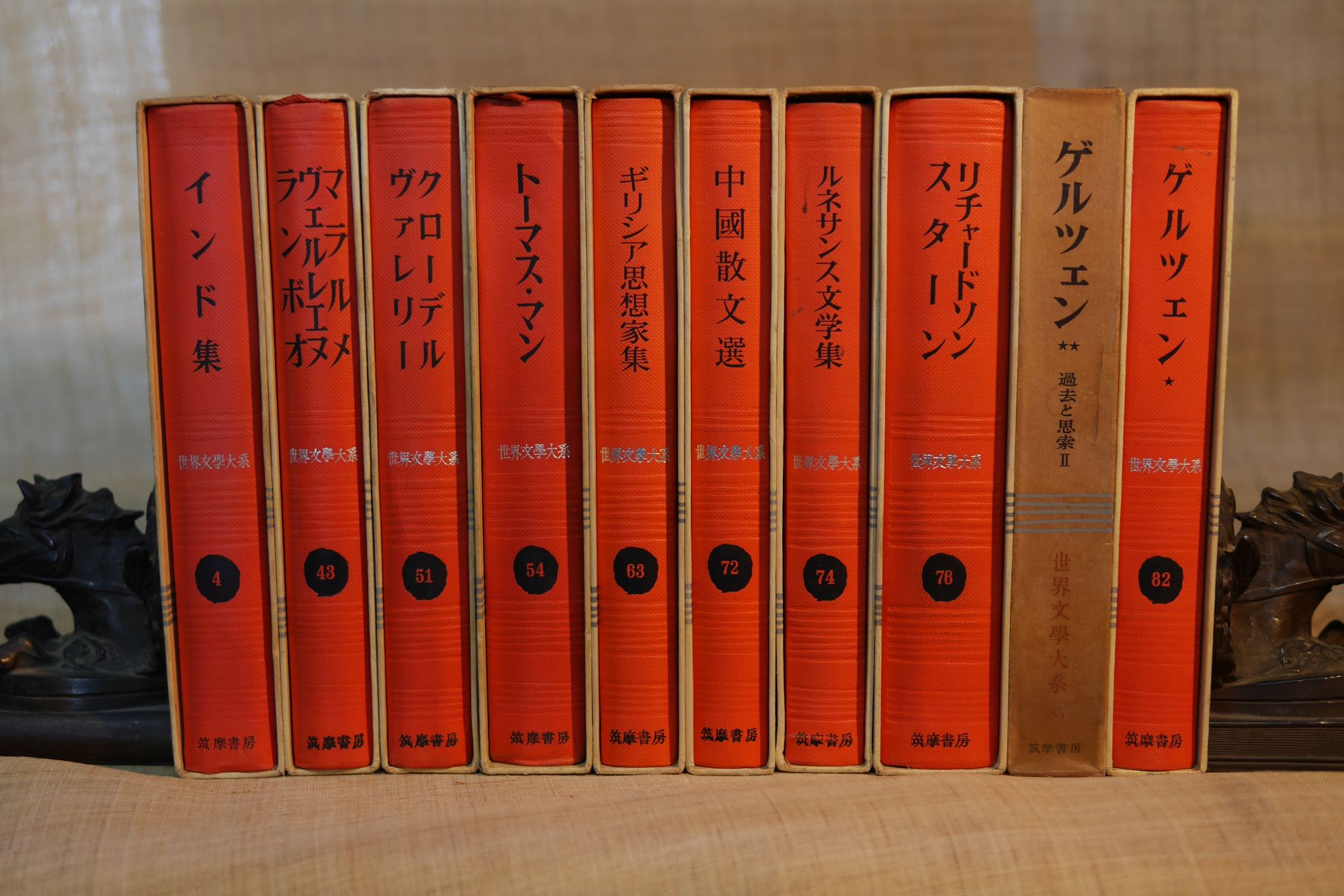 958年～1969年の筑摩書房『世界文学大系』