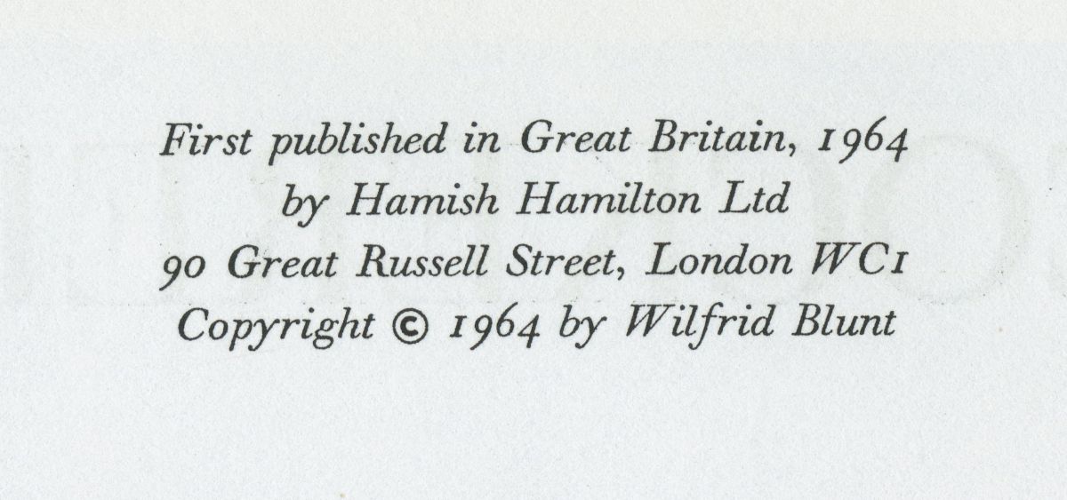 『Cockerll』（1964年、Hamish Hamilton）刊記01