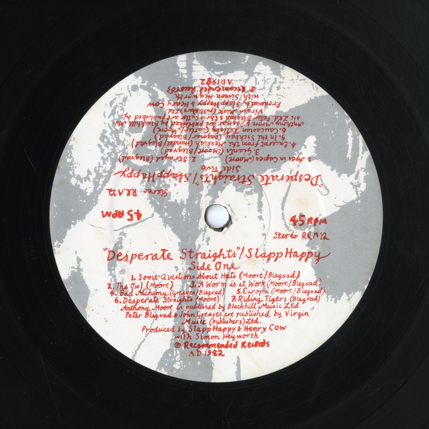 Henry Cow/Slapp Happy『Desperate Straights』05