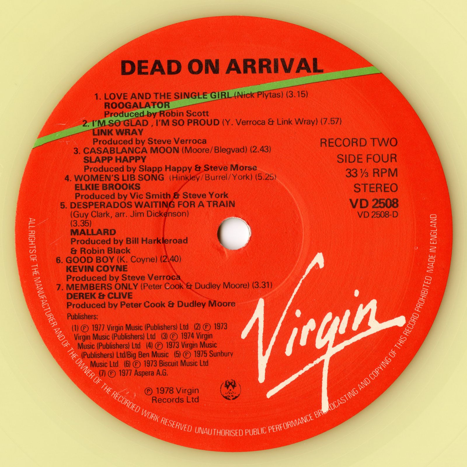 1978Virgin_DeadOnArrival_Side Four